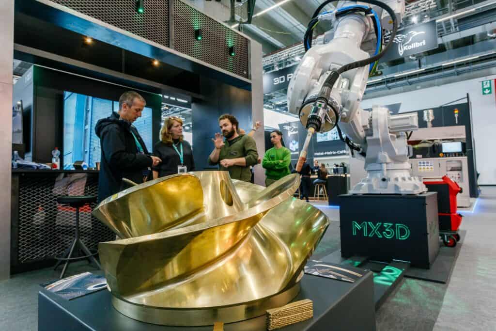 MX3D - productie goud object